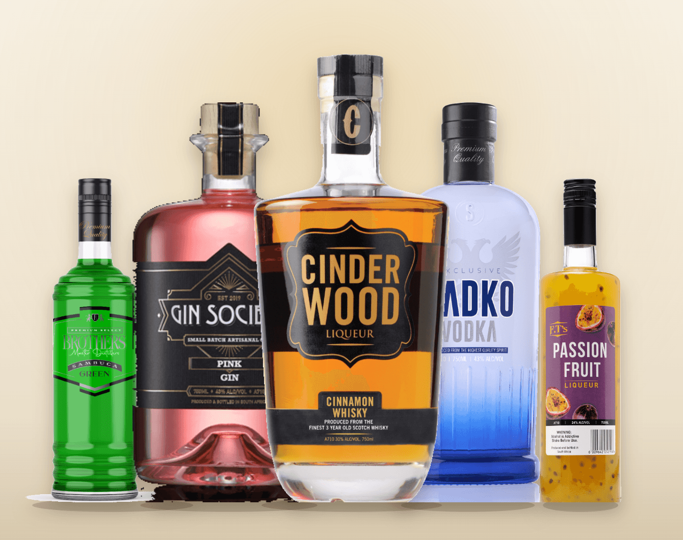 ESM premium spirits range